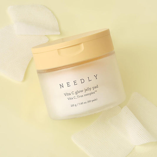 NEEDLY Vita C Glow Jelly Pad – rozświetlające płatki tonizujące 60 szt