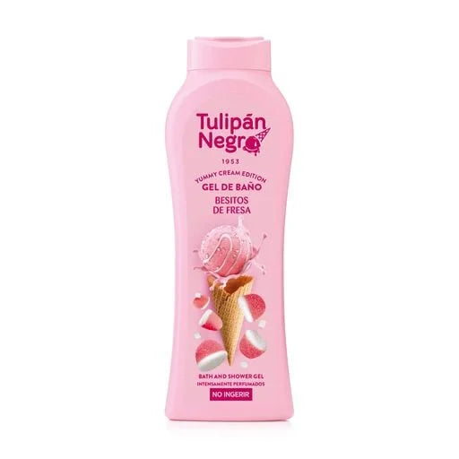 Tulipan Negro Yummy Cream Edition Bath And Shower Gel Strawberry Kiss, 650 ml