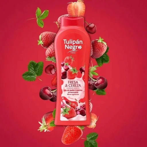Tulipan Negro Bath & Shower Gel Strawberry & Cherry Passion 650 ml