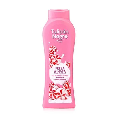 Tulipan Negro Bath & Shower Gel Strawberry & Cream Kiss 650 ml