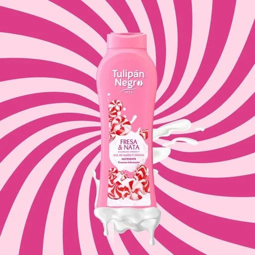 Tulipan Negro Bath & Shower Gel Strawberry & Cream Kiss 650 ml