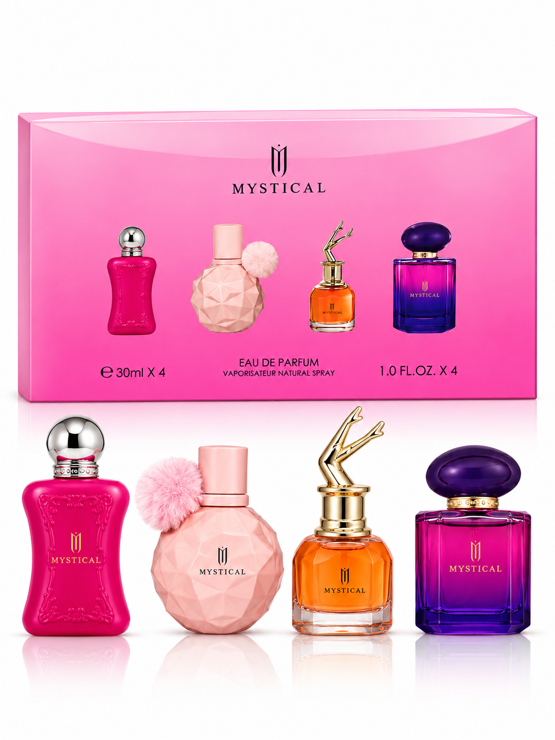MYSTICAL – zestaw 4 perfum 30 ml × 4