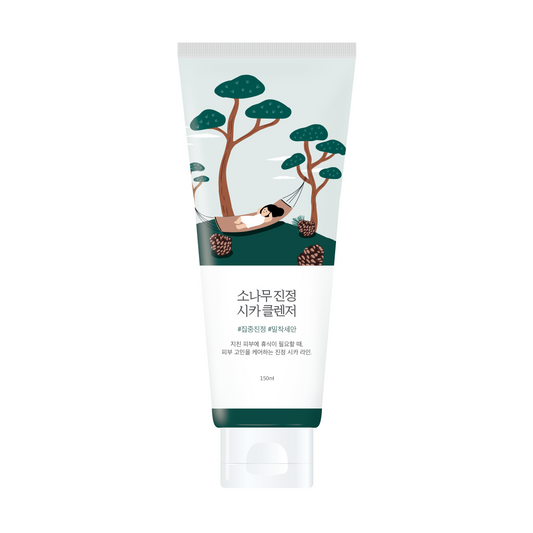 Delikatna pianka oczyszczająca z ekstraktem z igieł sosny ROUND LAB Pine Calming Cica Cleanser – 150 ml