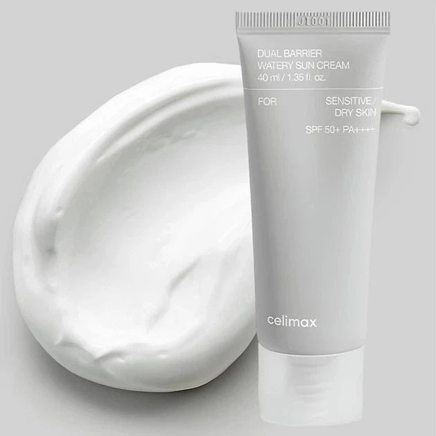 CELIMAX Dual Barrier Watery Sun Cream SPF50+ PA++++ – mineralny krem przeciwsłoneczny 40 ml