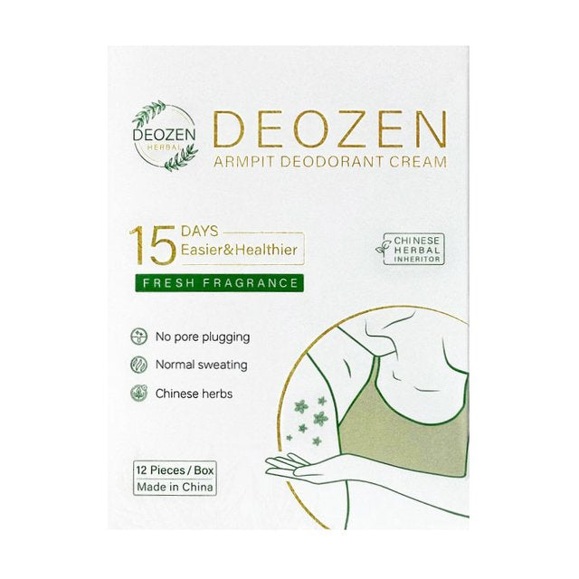 DEOZEN – naturalny krem dezodorujący, opakowanie 24 saszetek