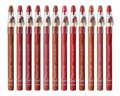 Zestaw 12 kredek do ust Flormar Matte Color Lipstick