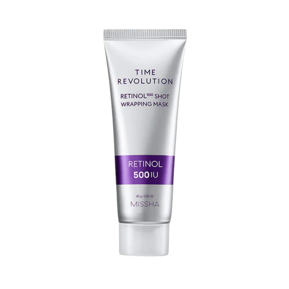 MISSHA Time Revolution Retinol 500 Shot Wrapping Mask – maska do twarzy z retinolem 80 g