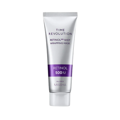 MISSHA Time Revolution Retinol 500 Shot Wrapping Mask – maska do twarzy z retinolem 80 g