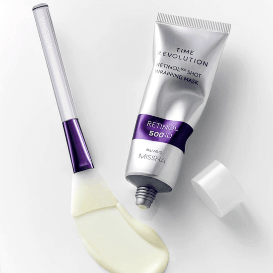 MISSHA Time Revolution Retinol 500 Shot Wrapping Mask – maska do twarzy z retinolem 80 g