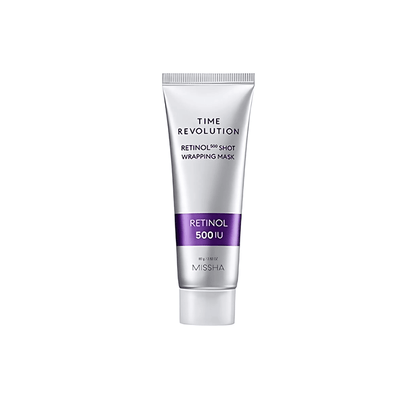 MISSHA Time Revolution Retinol 500 Shot Wrapping Mask – maska do twarzy z retinolem 80 g