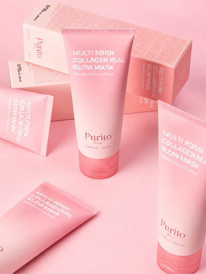 PURITO Multi PDRN Collagen Real Glow Mask – wygładzająca maska peel-off 100 ml