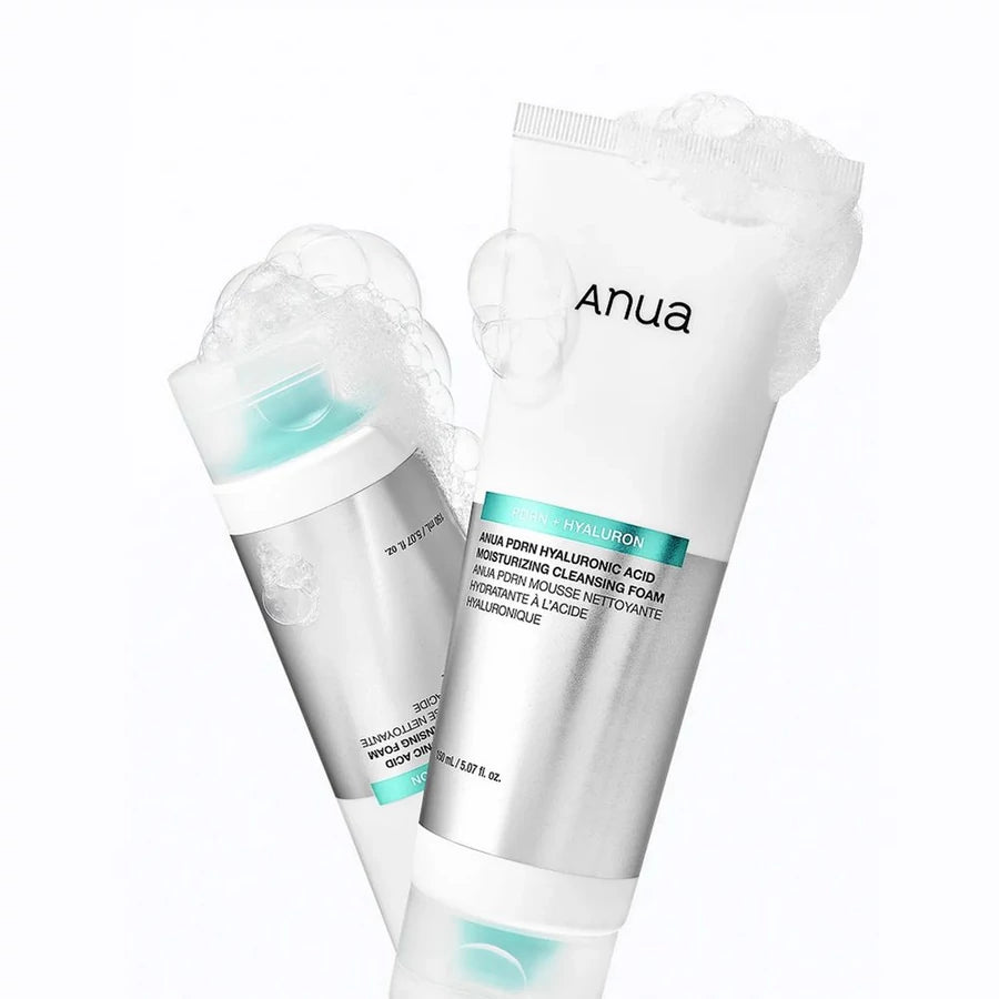 ANUA PDRN Hyaluronic Acid Moisturizing Cleansing Foam – nawilżająca pianka do mycia twarzy 150 ml