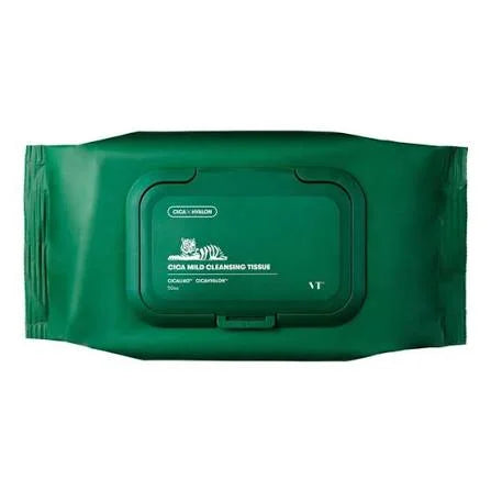 VT Cosmetics Cica Mild Cleansing Tissue – Delikatne Chusteczki Oczyszczające z Centellą 50