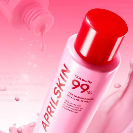 AprilSkin TXA 99 Pink Milky Toner – rozświetlający tonik mleczny 150 ml