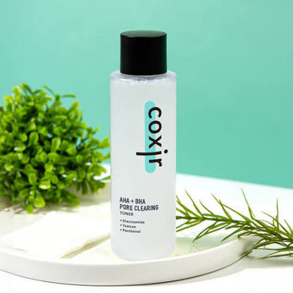Coxir AHA + BHA Pore Clearing Toner – złuszczający toner do twarzy 150 ml