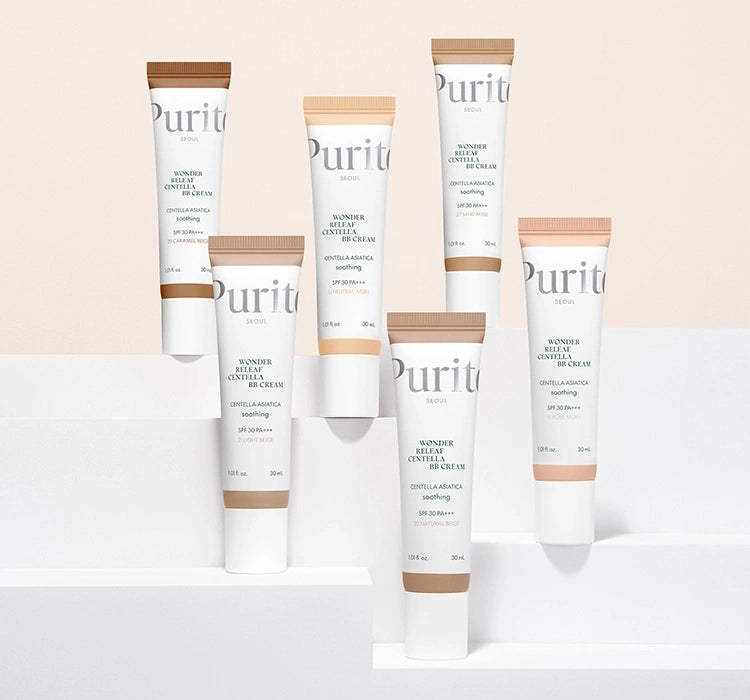 Purito Wonder Releaf Centella SPF30 PA+++ krem BB z wąkrotą azjatycką 21 Light Beige 30ml