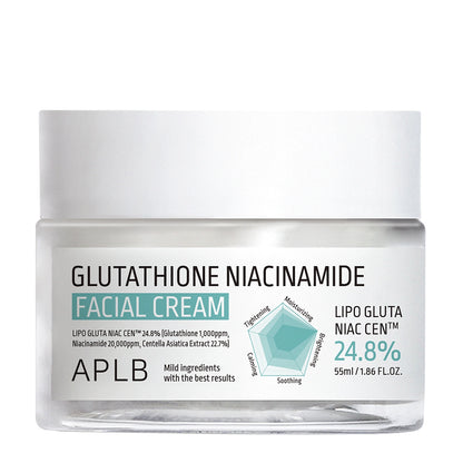 APLB Glutathione Niacinamide Facial Cream – Rozjaśniający Krem do Twarzy z Glutationem i Niacynamidem 55 ml