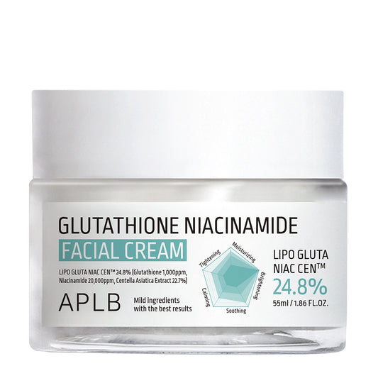 APLB Glutathione Niacinamide Facial Cream – Rozjaśniający Krem do Twarzy z Glutationem i Niacynamidem 55 ml